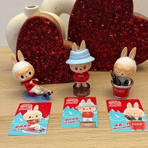 Coca-Cola labulus Figurines with cards- Popmart
